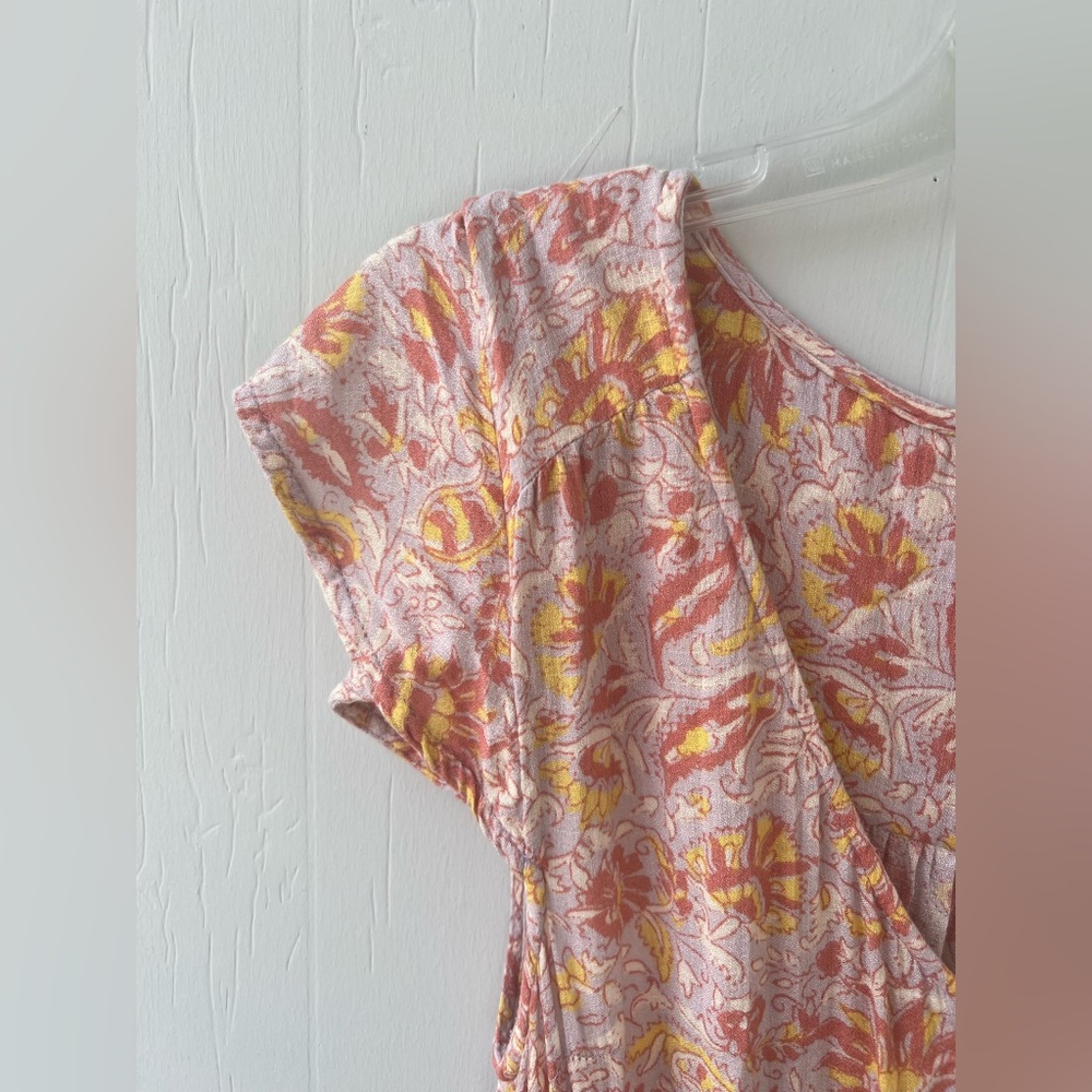 Lucky Brand Pink Floral Felice High-low Midi Dress (size S) - Picture 5 of 12
